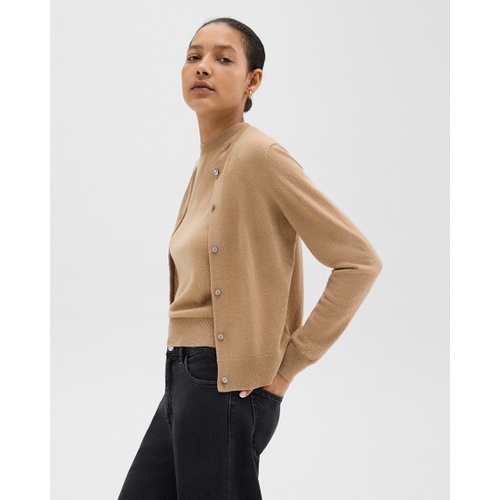 띠어리 Crewneck Cardigan in Cashmere