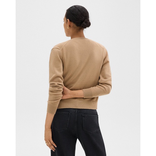 띠어리 Crewneck Cardigan in Cashmere