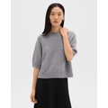 Cropped Tee in Cashmere