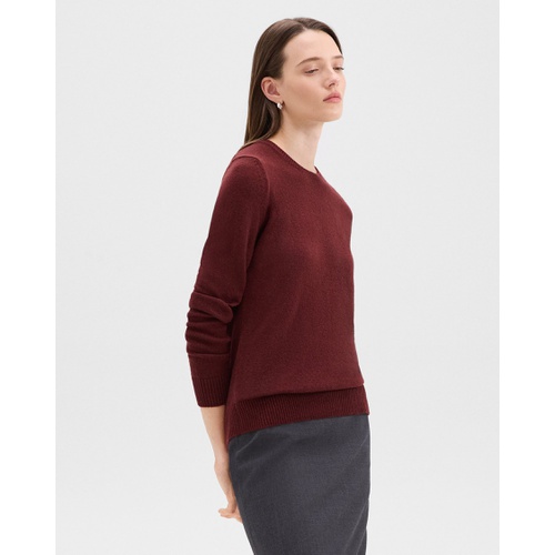 띠어리 Crewneck Sweater in Feather Cashmere