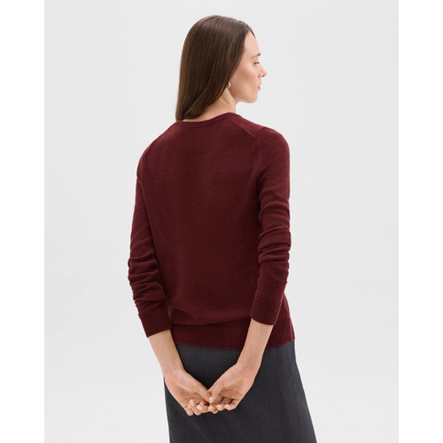 띠어리 Crewneck Sweater in Feather Cashmere