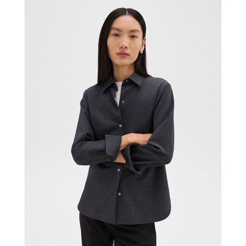 띠어리 Straight Shirt in Good Wool