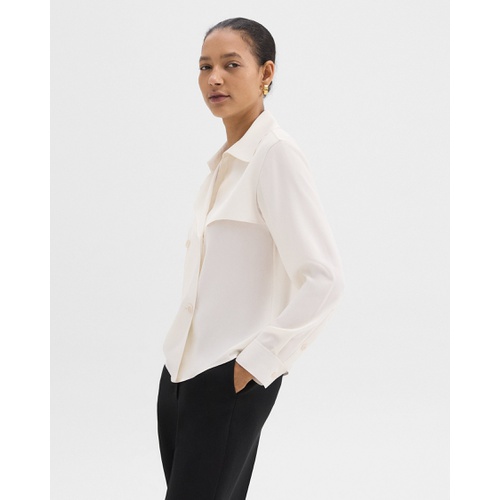 띠어리 Trench Blouse in Recycled Georgette