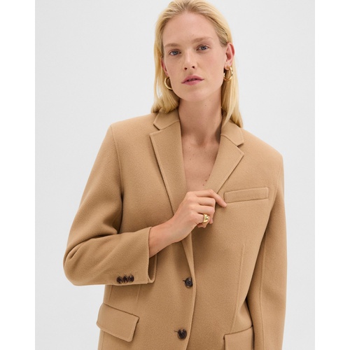 띠어리 Oversized Blazer in Double-Face Wool-Cashmere