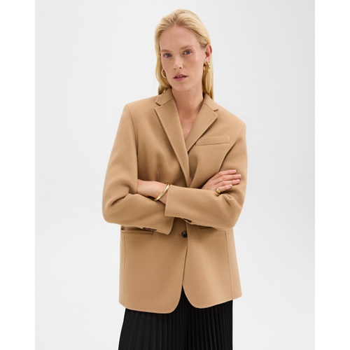 띠어리 Oversized Blazer in Double-Face Wool-Cashmere