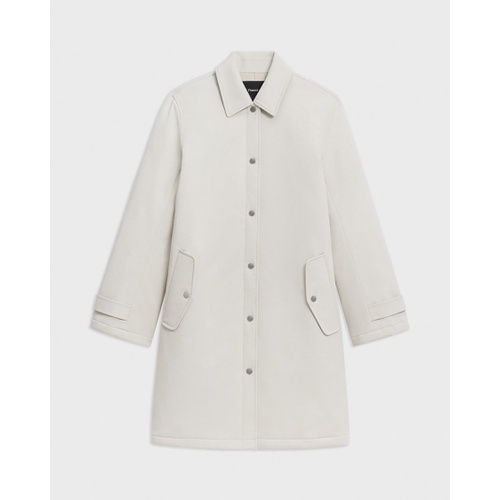 띠어리 Car Coat in Cotton-Blend