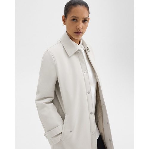 띠어리 Car Coat in Cotton-Blend