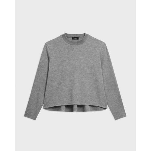 띠어리 A-Line Sweatshirt in Double-Knit Jersey