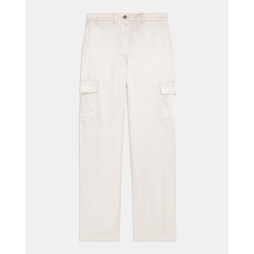 띠어리 Cargo Pant in Textured Satin