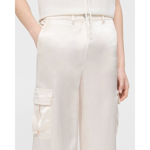 띠어리 Cargo Pant in Textured Satin