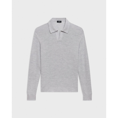 띠어리 Johnny Collar Sweater in Merino Wool