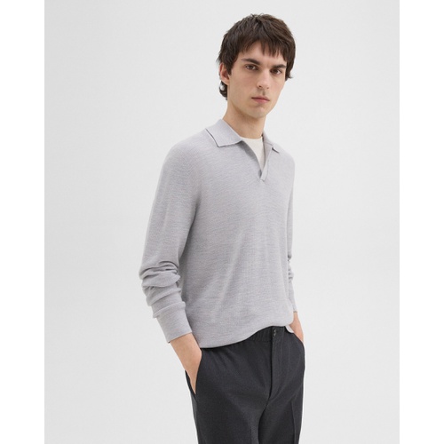 띠어리 Johnny Collar Sweater in Merino Wool