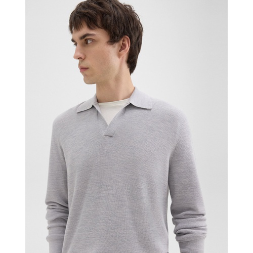 띠어리 Johnny Collar Sweater in Merino Wool