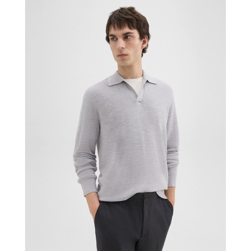 띠어리 Johnny Collar Sweater in Merino Wool