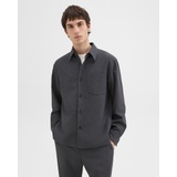 Overshirt in Wool-Blend Twill