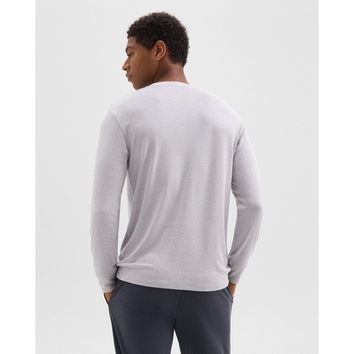 띠어리 Essential Long-Sleeve Tee in Anemone Modal Jersey