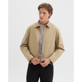 Blouson Zip Jacket in Stretch Cotton Twill