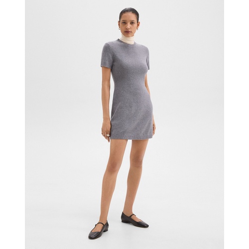 띠어리 Mini Sweater Dress in Felted Wool-Cashmere