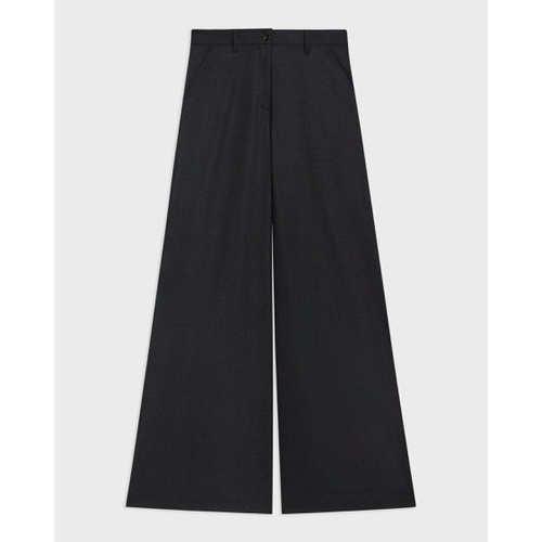 띠어리 Ultra Wide-Leg Pant in Stretch Flannel