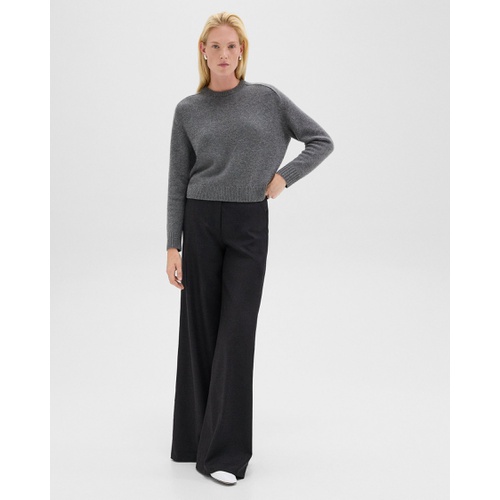 띠어리 Ultra Wide-Leg Pant in Stretch Flannel