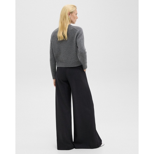 띠어리 Ultra Wide-Leg Pant in Stretch Flannel