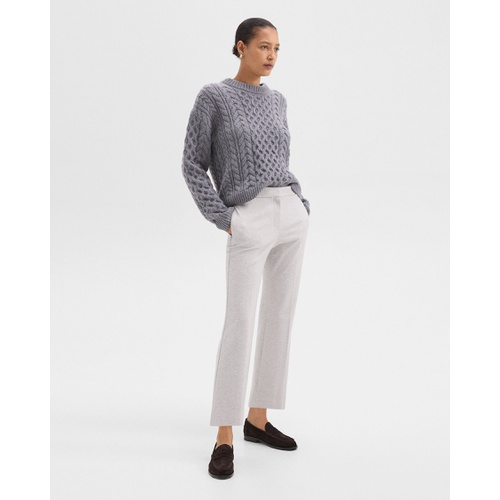 띠어리 Kick Pant in Herringbone Knit