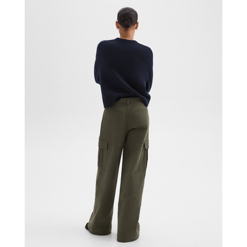 띠어리 Wide-Leg Cargo Pant in Moleskin Twill