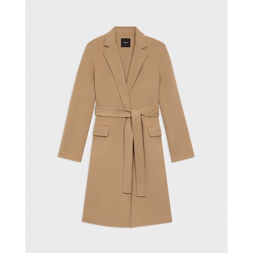 띠어리 Wrap Coat in Double-Face Wool-Cashmere