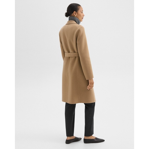 띠어리 Wrap Coat in Double-Face Wool-Cashmere