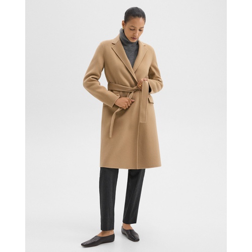 띠어리 Wrap Coat in Double-Face Wool-Cashmere