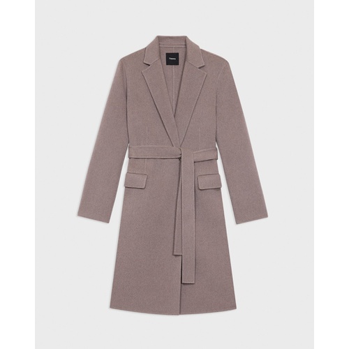 띠어리 Wrap Coat in Double-Face Wool-Cashmere