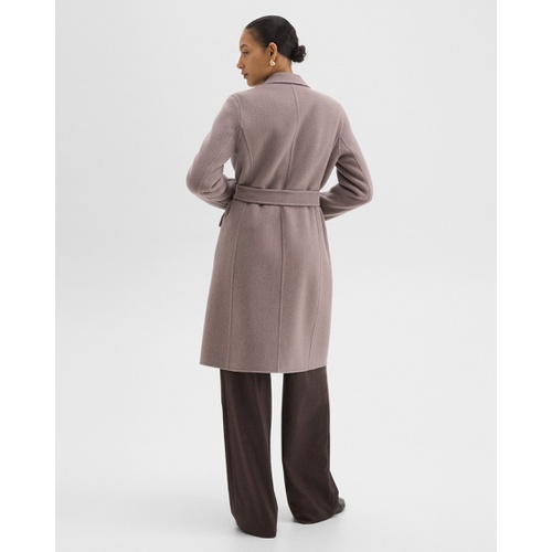 띠어리 Wrap Coat in Double-Face Wool-Cashmere