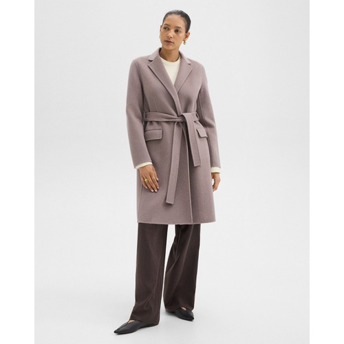 띠어리 Wrap Coat in Double-Face Wool-Cashmere