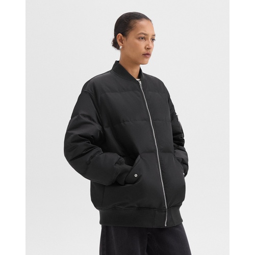 띠어리 Flight Puffer Jacket in Recycled Nylon