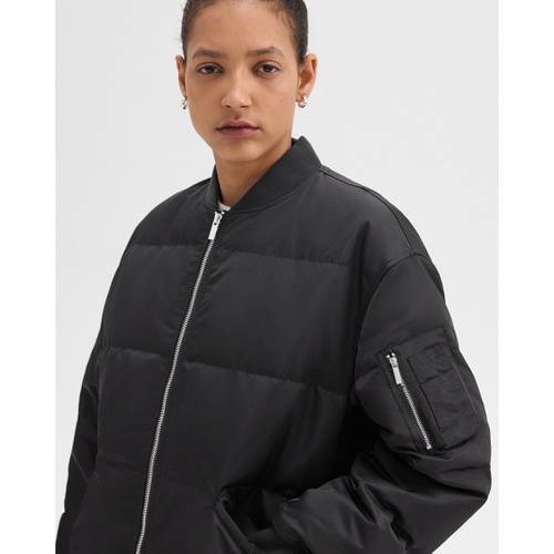 띠어리 Flight Puffer Jacket in Recycled Nylon