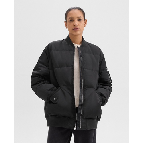 띠어리 Flight Puffer Jacket in Recycled Nylon