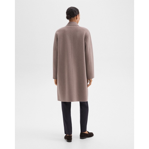 띠어리 Double-Breasted Coat in Double-Face Wool-Cashmere