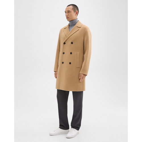 띠어리 Double-Breasted Coat in Double-Face Wool-Cashmere