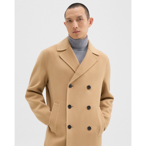 띠어리 Double-Breasted Coat in Double-Face Wool-Cashmere