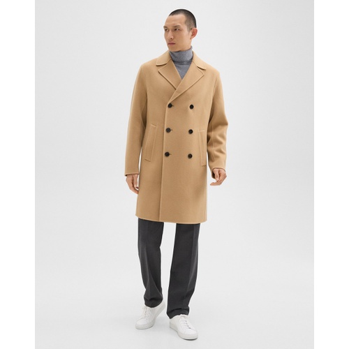 띠어리 Double-Breasted Coat in Double-Face Wool-Cashmere