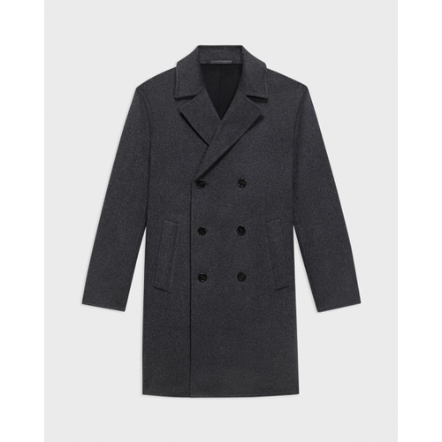 띠어리 Double-Breasted Coat in Double-Face Wool-Cashmere