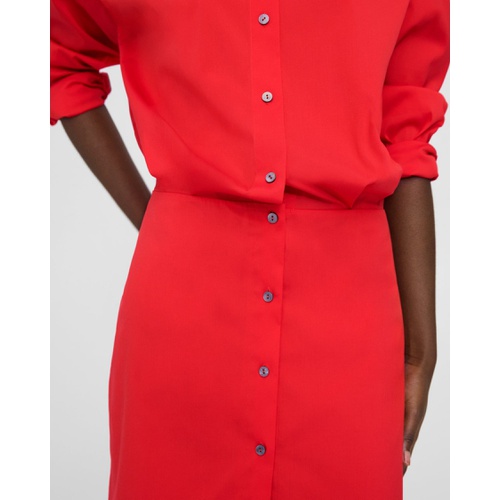 띠어리 Fitted Shirt Dress in Good Cotton