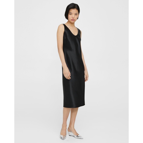 띠어리 Tank Dress in Bonded Satin