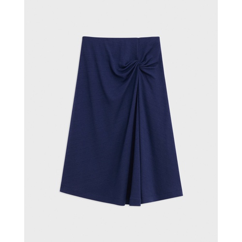 띠어리 Twisted Midi Skirt in Viscose-Wool