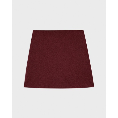 띠어리 High-Waist Mini Skirt in Double-Face Wool-Cashmere