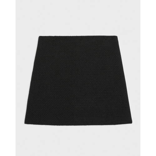 띠어리 High-Waist Mini Skirt in Wool-Blend Tweed