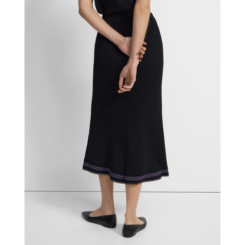 띠어리 Pull-On Midi Skirt in Rib Knit