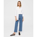 High-Waist Straight-Leg Jean in Stretch Denim