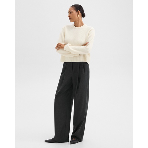 띠어리 Double Pleat Pant in Sleek Flannel