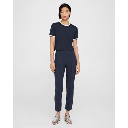 띠어리 Pintucked Slim Pant in Stretch Cotton